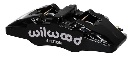 Wilwood 120-13429-BK Caliper-Forged Dynapro 6 5.25in Mount-L/H 1.62/1.38in/1.38in Pistons .81in Disc