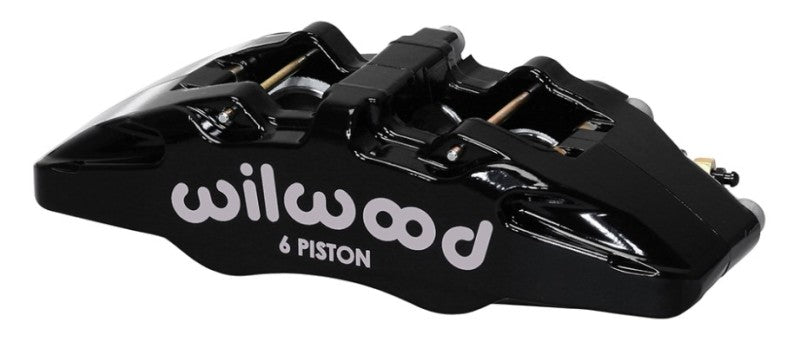 Wilwood 120-13429-BK Caliper-Forged Dynapro 6 5.25in Mount-L/H 1.62/1.38in/1.38in Pistons .81in Disc
