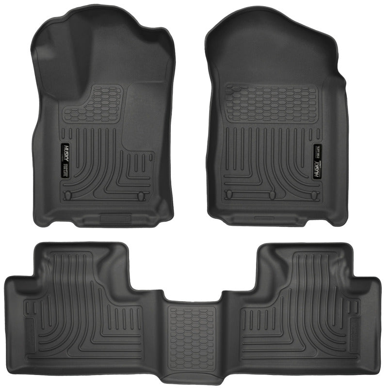 Husky Liners 99051 11-13 Dodge Durango / 11-13 Jeep Grand Cherokee WeatherBeater Combo Black Floor Liners