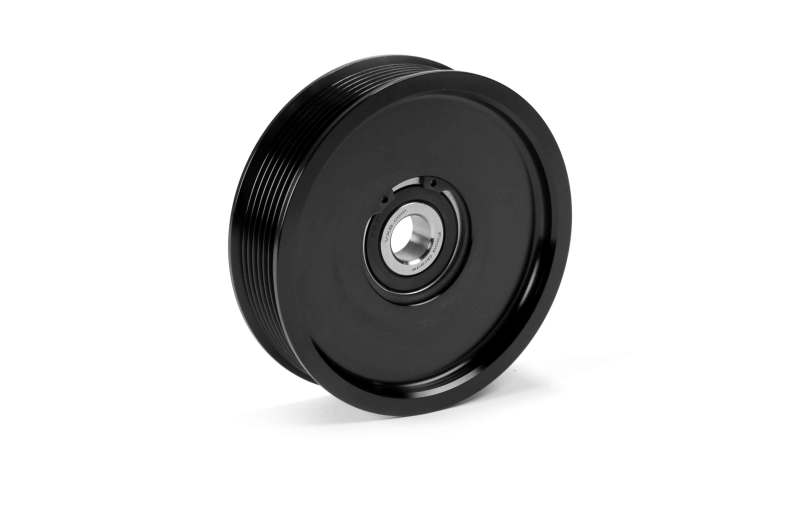 Fleece Performance FPE-34657-BLK-SPK 03-18 Dodge 2500/3500 Cummins Upper Fan Pulley Idler (Black Contrast)