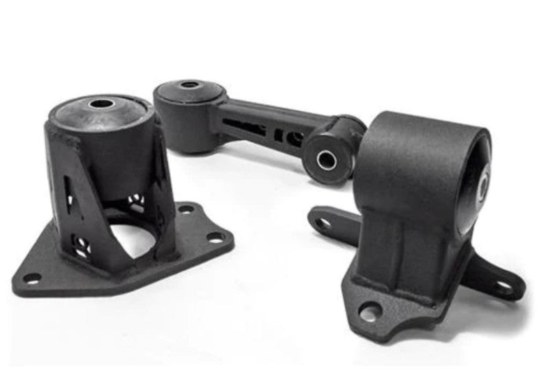 Innovative Mounts 10950-75A Innovative 09-13 Honda FIT/JAZZ L-Series Black Steel Mounts 75A Bushings