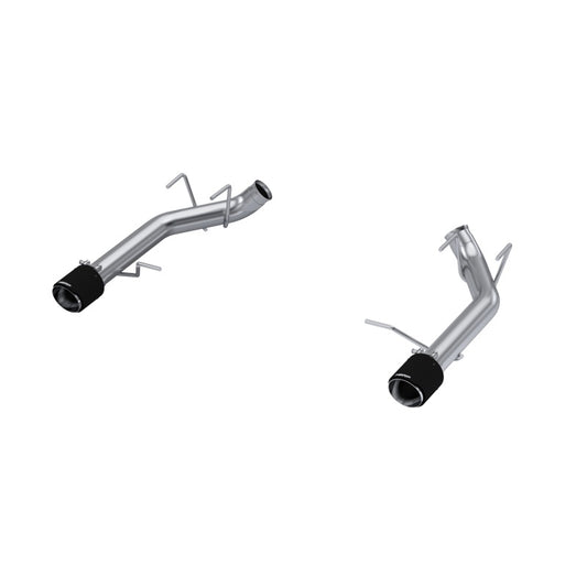 MBRP S72033CF 11-14 Ford Mustang GT 5.0L T304 SS 3in Dual Axle-Back with Carbon Fiber Tips (Race Version)