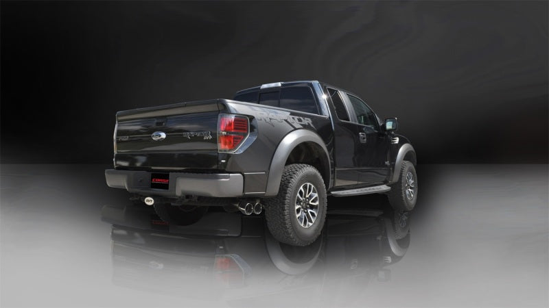 CORSA Performance 14760 Corsa 2011-2014 Ford F-150 Raptor 6.2L V8 145in Wheelbase Polished Xtreme Cat-Back Exhaust
