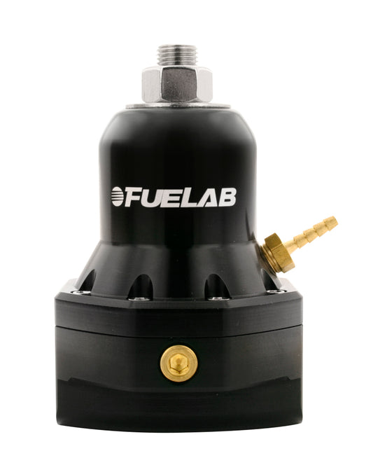 Fuelab 56504-1 565 EFI Adjustable FPR 40-80 PSI (2) -10AN In (1) -10AN Return Max Flow Bypass - Black
