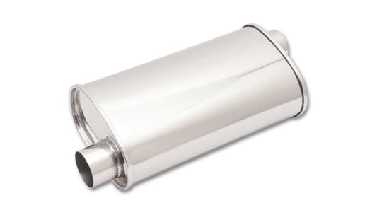 Vibrant 1127 StreetPower Oval Muff 5in x 9in x 15in long body 3in inlet I.D. x 3in outlet Offset-Offset