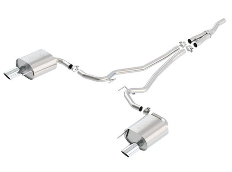 Borla 140585 Atak Cat Back 15-17 Ford Mustang 2.3L EcoBoost MT/AT 2.25in pipe 4in tip