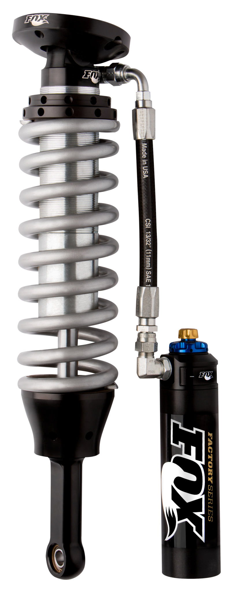 FOX 880-06-376 Fox 05+ Tacoma 2.5 Factory Series 4.61in. Remote Res. Coilover Shock w/DSC Adj. - Black/Zinc