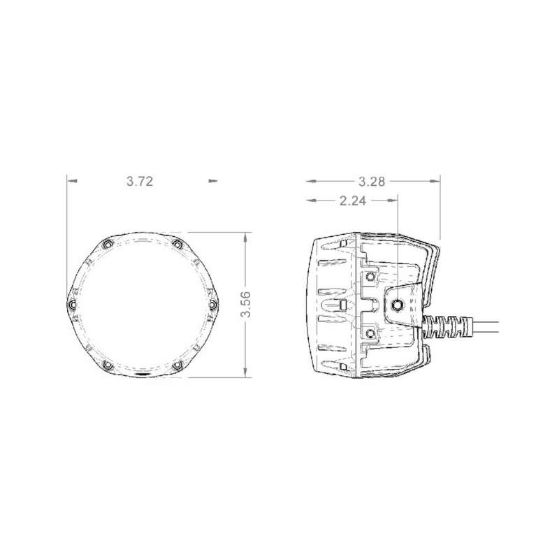 ARB PM411 NACHO Quatro Combo 4in. Offroad LED Light - Pair