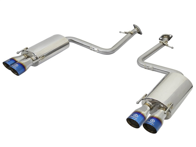 aFe 49-36037-L Takeda 16-17 Lexus RC 200T 2.0L (t) 2in. SS Axle-Back Exhaust System w/Polished Blue Tips