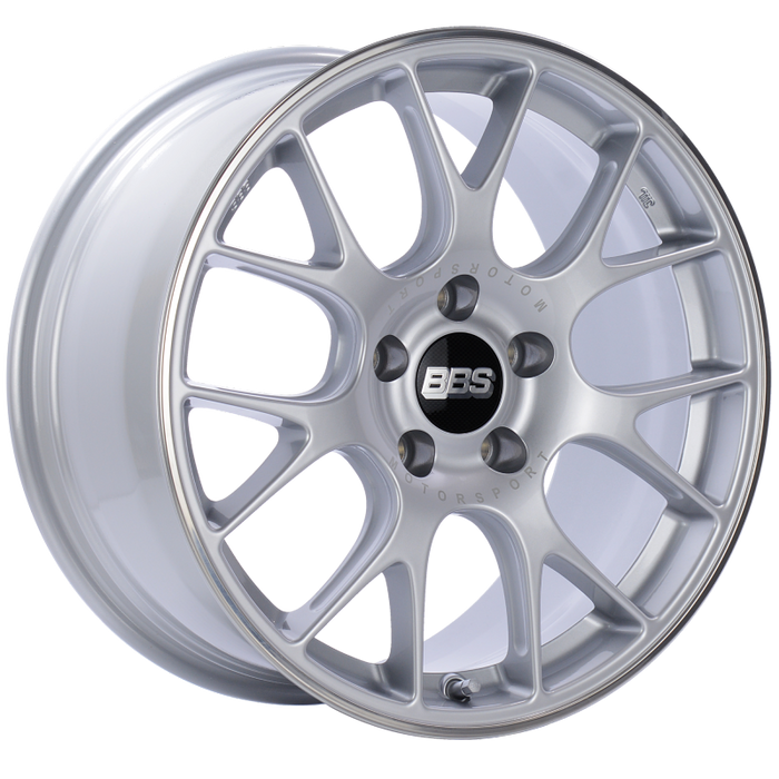 BBS CH146SPO CH-R 18x8.5 5x112 ET38 Brilliant Silver Polished Rim Protector Wheel -82mm PFS/Clip Required