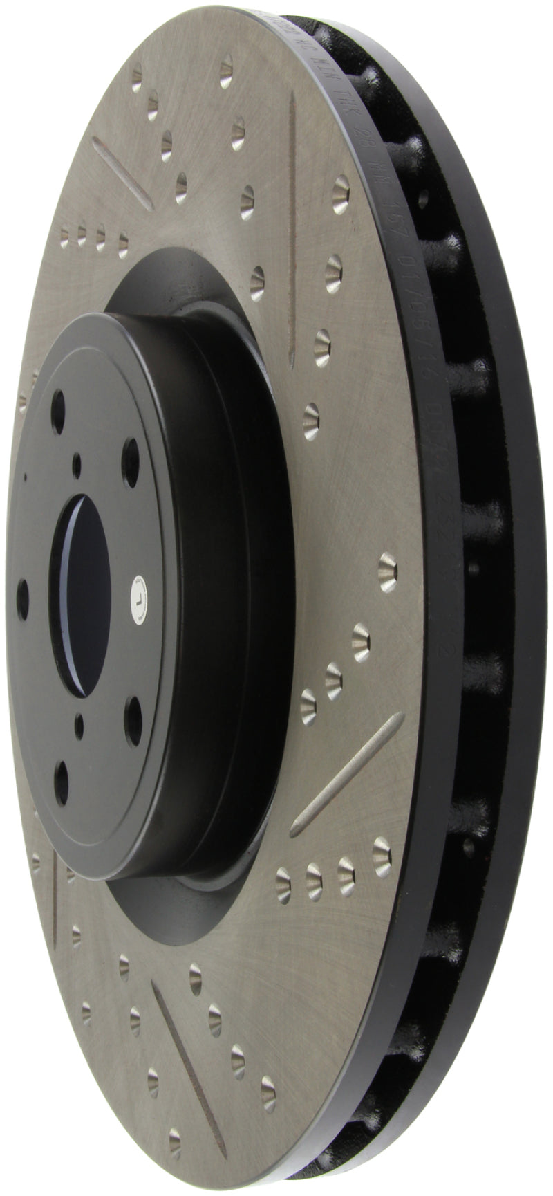 Stoptech 127.47022L StopTech 05-10 Subaru Impreza WRX/STi Slotted & Drilled Left Front Rotor