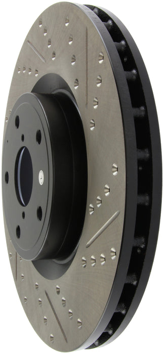 Stoptech 127.47022L StopTech 05-10 Subaru Impreza WRX/STi Slotted & Drilled Left Front Rotor