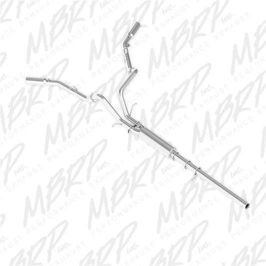 MBRP S5082AL 14 Chevy/GMC 1500 Silverado/Sierra 4.3L V6/5.3L V8 Dual Split Side Alum 3in Cat Back Exhaust