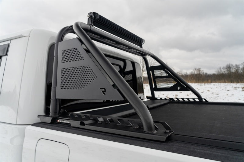 N-Fab J19BR-RLT ARC Sports Bar 20-22 Jeep Gladiator - Textured Black(Roll-N-Lock Cover Fitment Only)