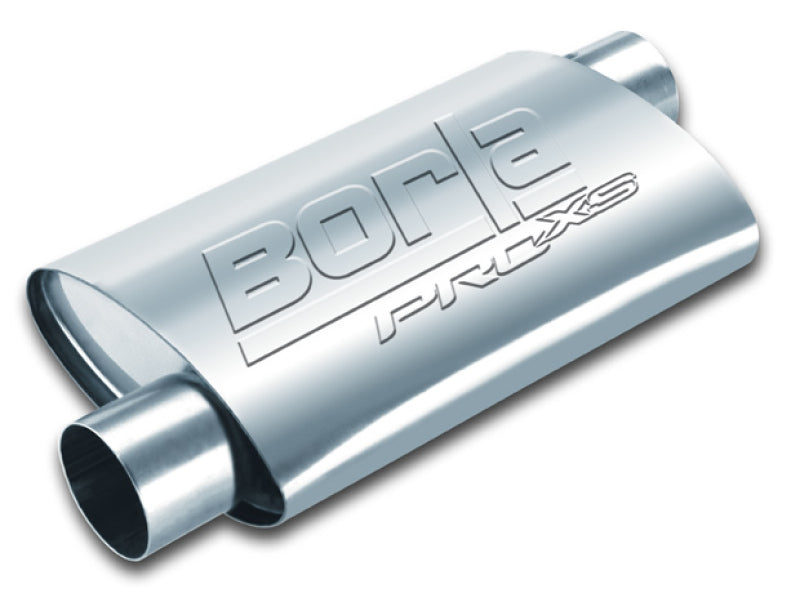 Borla 40353 Universal PRO-XS 3in Inlet//Outlet Offset/Offset 14x9 1/2 x 4 Muffler