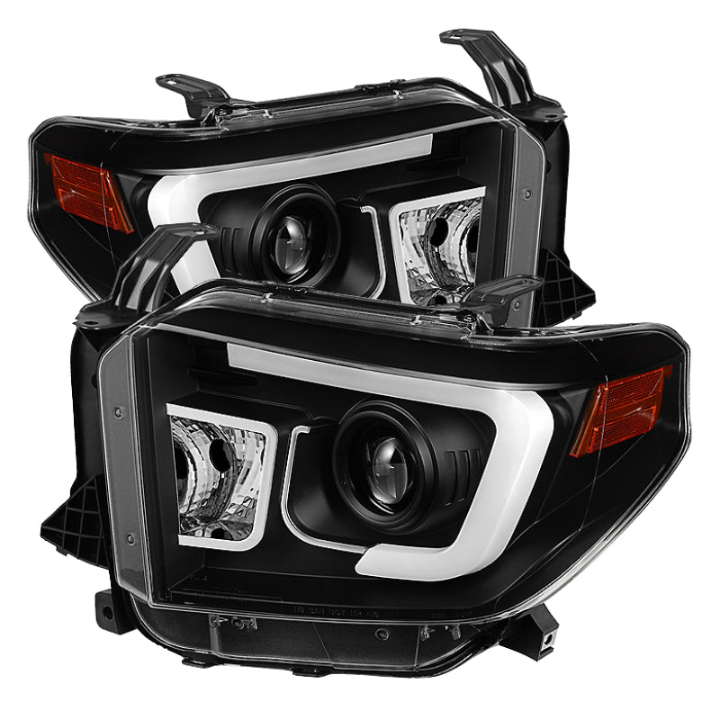 SPYDER 5080158 Spyder Toyota Tundra 2014-2016 Projector Headlights Light Bar DRL Black PRO-YD-TTU14-DRL-BK