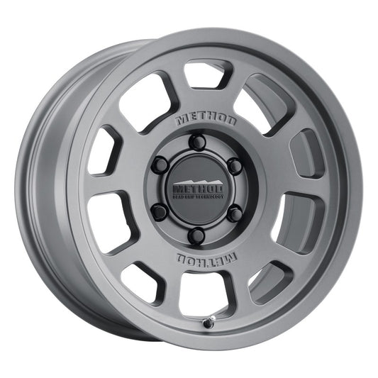 Method Wheels MR70578560800 Method MR705 17x8.5 0mm Offset 6x5.5 106.25mm CB Titanium Wheel