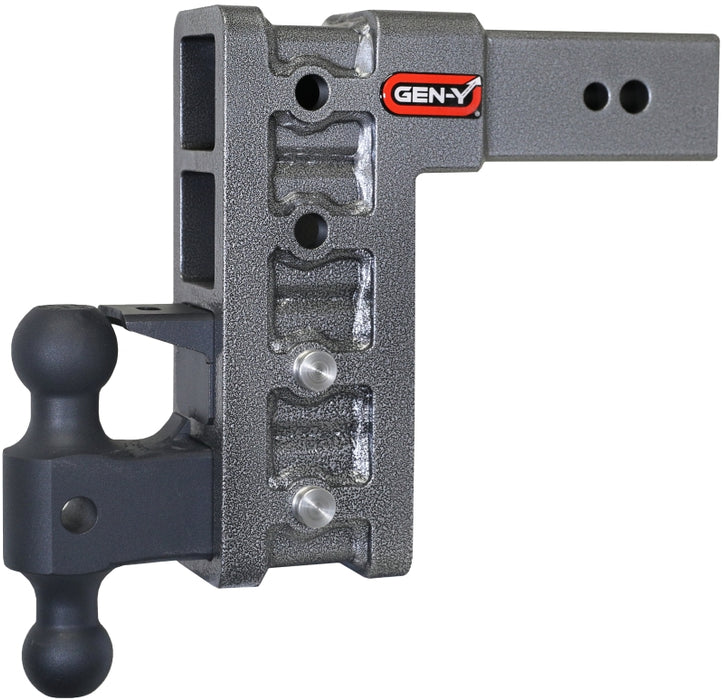 GEN-Y Hitch GH-1724 Gen-Y Mega Duty 3in Shank 9in Drop 3.5K TW 32K Hitch w/GH-0161 Dual-Ball/GH-0162 Pintle Lock