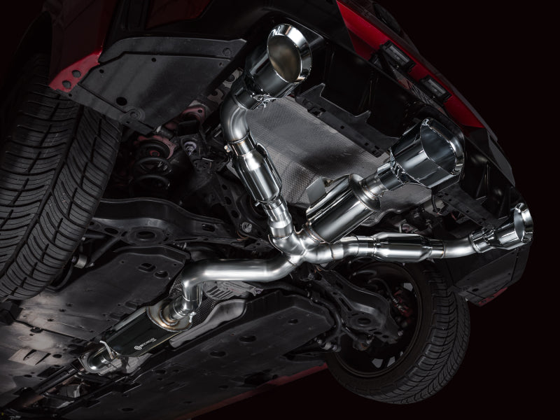 AWE Tuning 3015-52472 AWE 23-24 Toyota GR Corolla Touring Edition Catback Exhaust - Chrome Silver Tips