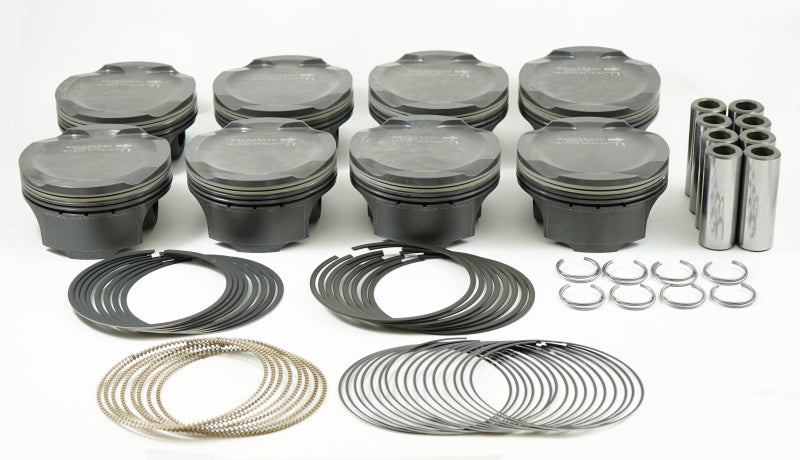 Mahle 930258601 MS Piston Set Ford Coyote 314ci 3.701in Bore 3.650in Stroke 5.933in Rod .866 Pin -1cc 11CR