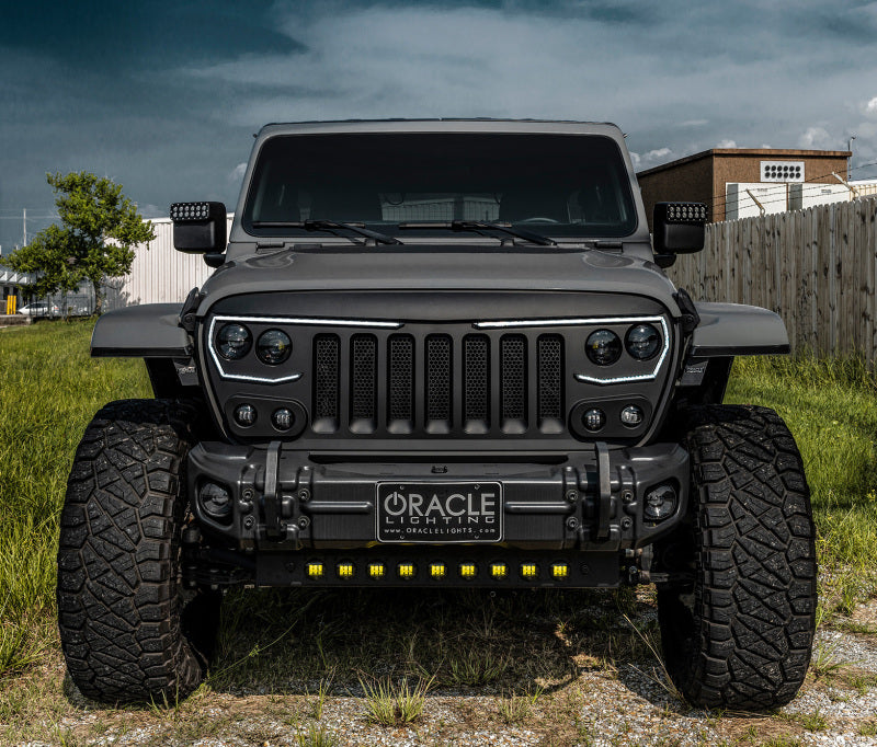 ORACLE Lighting 5883-006 2019+ Jeep Wrangler JL Skid Plate w/ Integrated LED Emitters - Yellow
