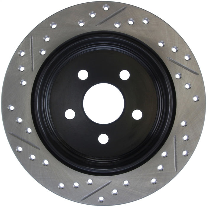 Stoptech 127.63054L StopTech 03-09 Chrysler PT Cruiser Tur / 03-05 Dodge Neon SRT-4 Rear Left Slotted & Drilled Rotor