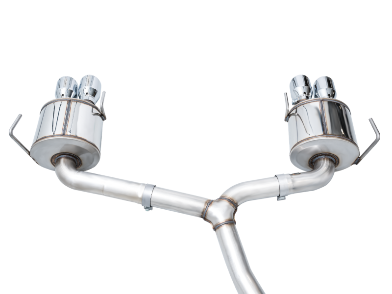 AWE Tuning 3015-42979 2022+ VB Subaru WRX Touring Edition Exhaust - Chrome Silver Tips