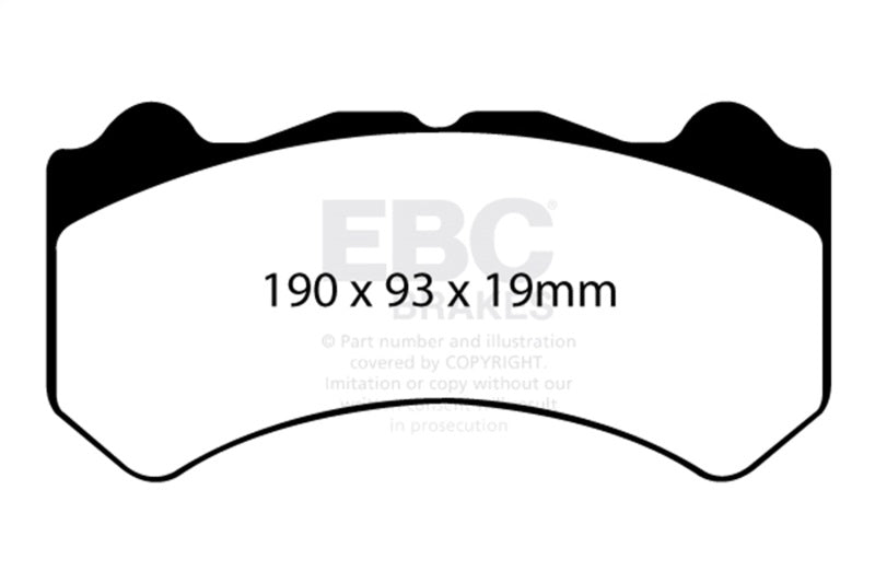 EBC DP41983R 08-11 Nissan GT-R (R35) 3.8 Twin Turbo (Cast Iron Rotors) Yellowstuff Front Brake Pads