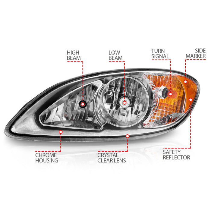 ANZO 131033 ANZ Crystal Headlights