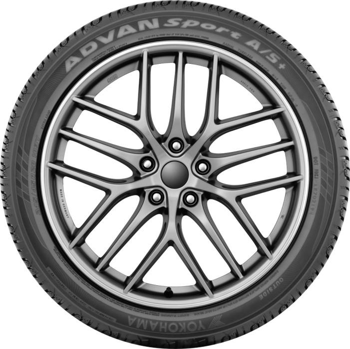 Yokohama Tire 110140652 Yokohama Advan Sport A/S+ Tire - 245/40R19 98Y