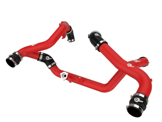 aFe 46-20654-R 20-23 Ford Explorer ST V6 3.0L (tt) BladeRunner Aluminum Hot and Cold Charge Pipe Kit - Red