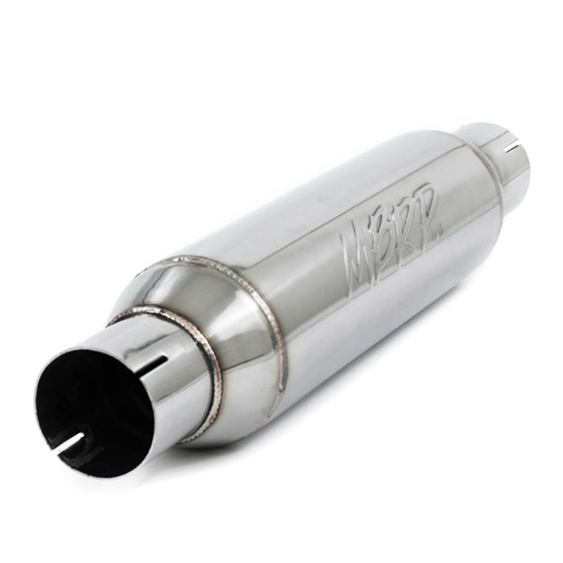MBRP R1012 Universal Resonator 2.5in inlet/outlet 16in body 20in overall T304