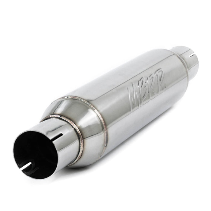 MBRP R1012 Universal Resonator 2.5in inlet/outlet 16in body 20in overall T304