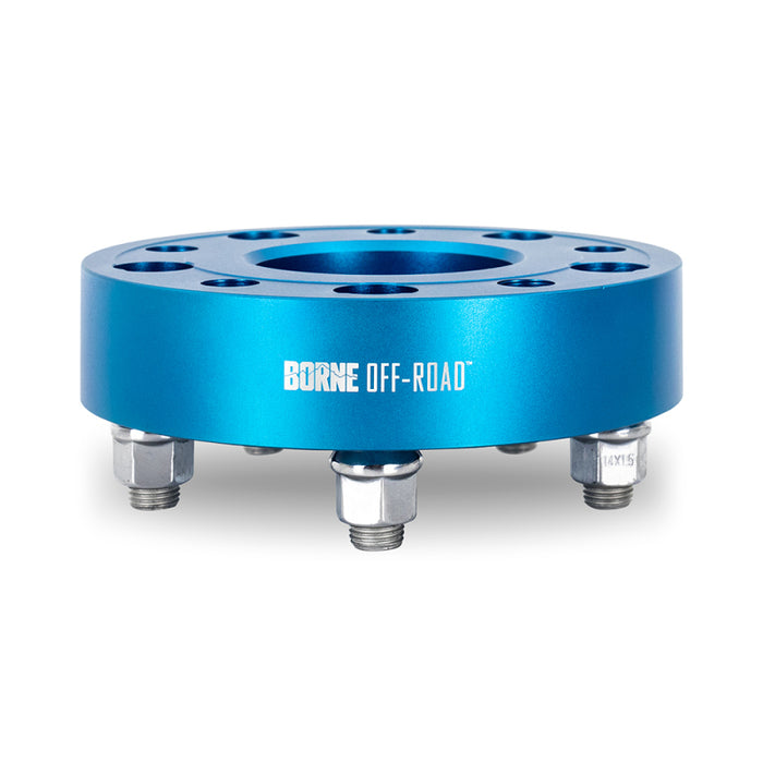 Mishimoto BNWS-003-381BL Borne Off-Road Wheel Spacers - 5x127 - 71.6 - 38.1mm - M14 - Blue