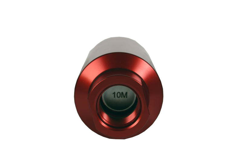 Aeromotive 12340 In-Line Filter - (AN-10) 10 Micron Microglass Element Red Anodize Finish