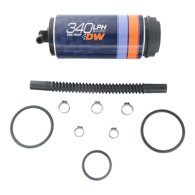 DeatschWerks 9-354-1025 Deatschwerks DW340V Series 340lph In-Tank Fuel Pump w/ Install Kit For VW and Audi 1.8T FWD