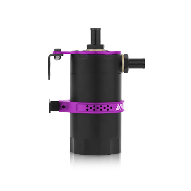 Mishimoto MMBCC-UNI-PR Universal Baffled Oil Catch Can - Purple