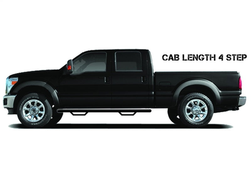 N-Fab C0180CC-TX Nerf Step 01-06 Chevy-GMC 1500/2500/3500 Crew Cab - Tex. Black - Cab Length - 3in