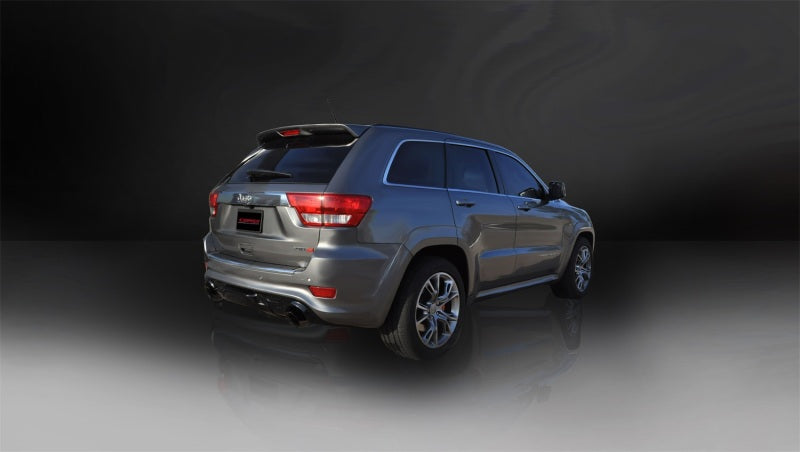 CORSA Performance 14466BLK Corsa 2012-2013 Jeep Grand Cherokee 6.4L V8 Black Sport Cat-Back Exhaust