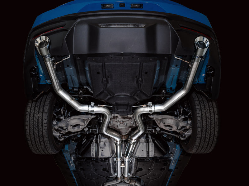 AWE Tuning 3020-32650 AWE 2024 Ford Mustang GT Fastback S650 RWD Track Edition Catback Exhaust w/ Dual Chrome Silver Tips