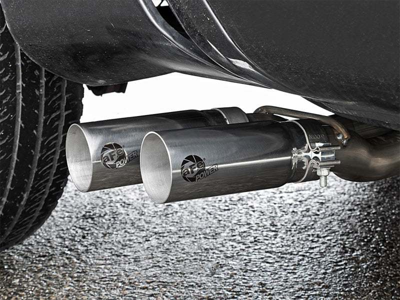 aFe 49-46124-P Rebel Series 3in SS Cat-Back Exhaust System w/ Polished Tip 04-15 Nissan Titan V8 5.6L