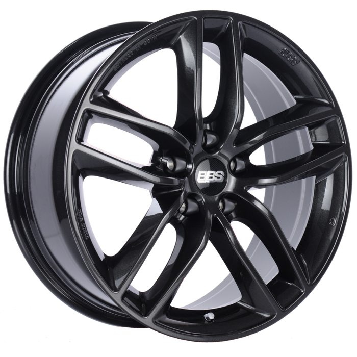 BBS SX0101CB SX 18x8 5x112 ET35 Crystal Black Wheel -82mm PFS/Clip Required