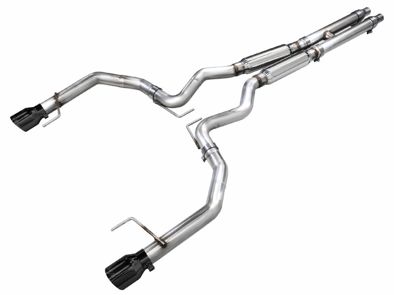 AWE Tuning 3020-33650 AWE 2024 Ford Mustang GT Fastback S650 RWD Track Edition Catback Exhaust w/ Dual Diamond Black Tips
