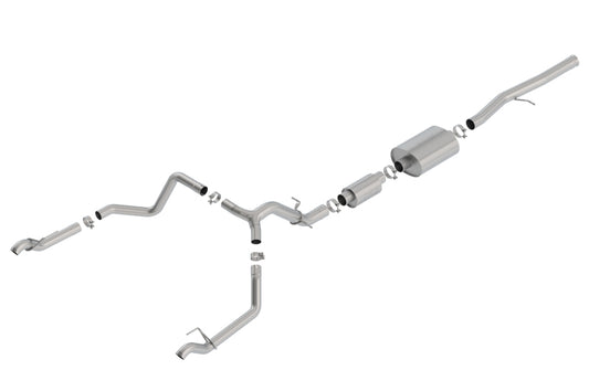 Borla 140773 19 Chevrolet Silverado/GMC Sierra 1500 6.2L SS (S-Type) Catback Exhaust w/ Factory Tips