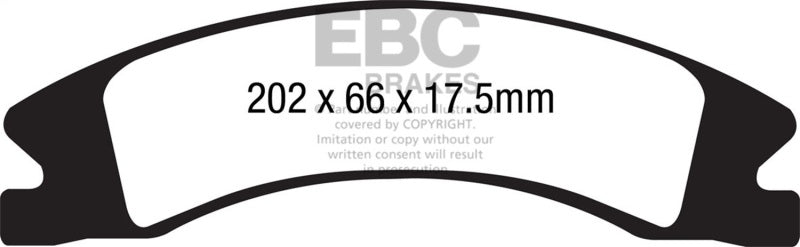 EBC DP41885R 15+ Cadillac Escalade Ext/Esv 6.2 2WD Yellowstuff Front Brake Pads