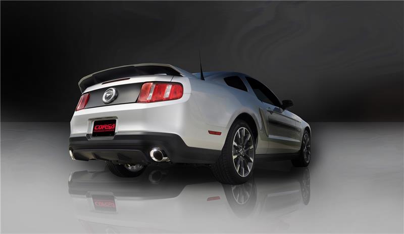 CORSA Performance 14316 Corsa 2011-2014 Ford Mustang GT/Boss 302 5.0L V8 Polished Sport Axle-Back Exhaust