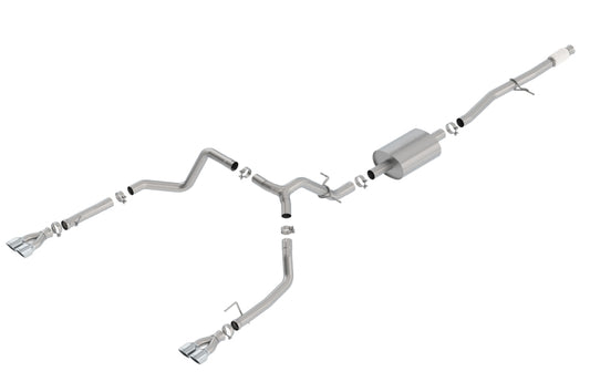 Borla 140781 2019 Chevy Silverado 1500 5.3L V8 CC SB 147.4in WB S-Type Cat-Back w/ Quad Square Tips