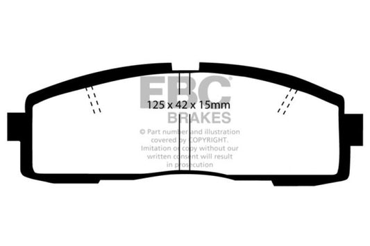 EBC DP4608/2R 86-92 Toyota Supra 2.8 Yellowstuff Rear Brake Pads