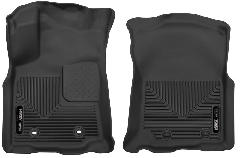 Husky Liners 53741 2016 Toyota Tacoma Double Cab Pickup Black Front Floor Liners