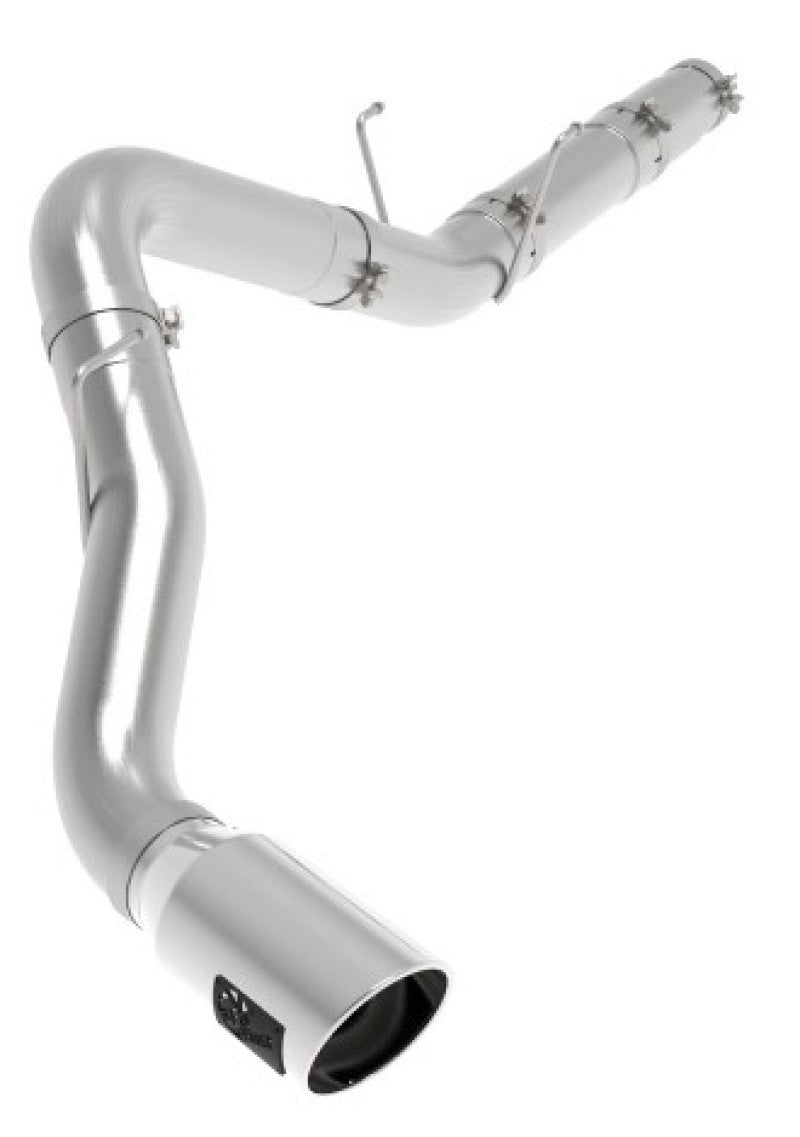 aFe 49-02078-P ATLAS 5in DPF-Back Alum Steel Exhaust System w/Polished Tip 19-20 RAM Diesel Trucks L6-6.7L (td)